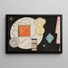 Postcard invitation to a lantern festival - Oskar Schlemmer — framed artwork on a wall