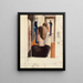 Preliminary study for Five figures in the Roman space - Oskar Schlemmer — framed artwork on a wall