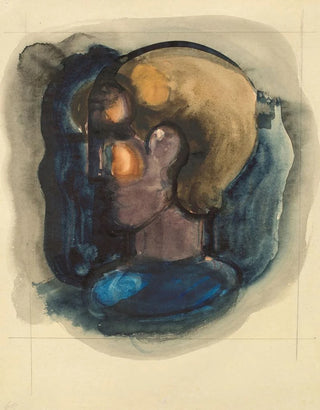 Oskar Schlemmer - Profilkopf in Fleckformen.webp