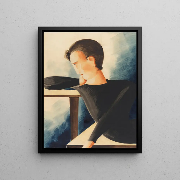 Meditator - Oskar Schlemmer — framed artwork on a wall