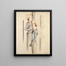 Three Figures - Oskar Schlemmer — framed artwork on a wall