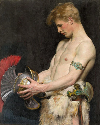 Osmar Schindler - Germanic warrior with helmet.webp