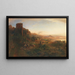 Ambiance du soir dans les monts Albains - Oswald Achenbach — framed artwork on a wall