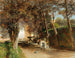 Afternoon in the Villa Torlonia Park in Frascati - Oswald Achenbach — artwork view