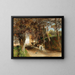 Afternoon in the Villa Torlonia Park in Frascati - Oswald Achenbach — framed artwork on a wall