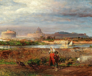 At the gates of Rome - Oswald Achenbach — artwork view