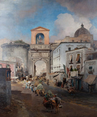 Oswald Achenbach - Going To Market.webp