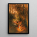 in the park near the fountain of Villa Torlonia in Frascati near Rome - Oswald Achenbach — framed artwork on a wall
