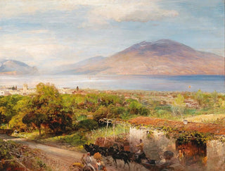 Osteria near Naples - Oswald Achenbach — artwork view