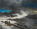 L'auberge du Grand Saint-Bernard dans les Alpes - Oswald Achenbach — artwork view