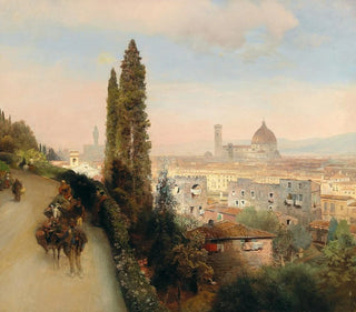 View of Florence - Oswald Achenbach — artwork view