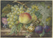Nature morte with a basket of grapes and peaches, a walnut, and two plums - Oswald Wijnen — artwork view