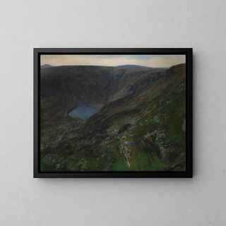 Lake of Mountain in the Giants - Otakar Lebeda — framed artwork on a wall