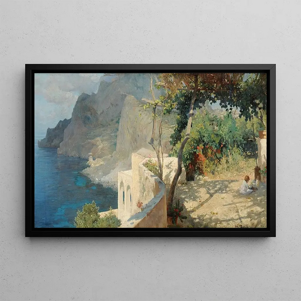 Capri - Othmar Brioschi — framed artwork on a wall