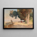 Morning Sun Painting Villa d'Este - Othmar Brioschi — framed artwork on a wall