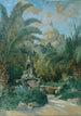 Vue de l'ambassade à Rome depuis le jardin avec le dôme à droite - Othmar Brioschi — artwork view