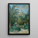 Vue de l'ambassade à Rome depuis le jardin avec le dôme à droite - Othmar Brioschi — framed artwork on a wall