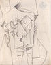 Cubist Composition Painting, La Tête - Oto Gutfreund — artwork view