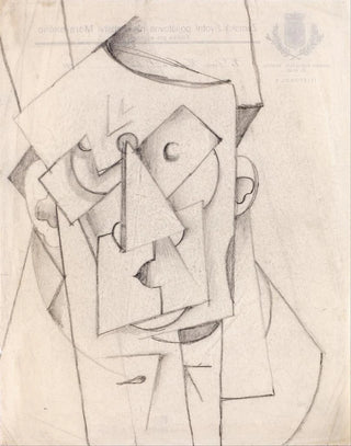 Oto Gutfreund - Cubist Composition The Head.webp