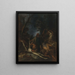 Witches at a Black Mass - Ottaviano Dandini — framed artwork on a wall