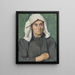 The farmer with the scarf - Ottilie Wilhelmine Roederstein — framed artwork on a wall