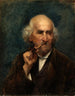 Old man with a pipe - Ottilie Wilhelmine Roederstein — artwork view