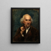 Old man with a pipe - Ottilie Wilhelmine Roederstein — framed artwork on a wall