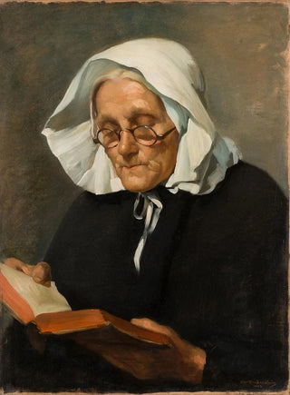 Ottilie Wilhelmine Roederstein - Old Woman Reading.webp