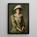 Portrait of Hélène Roederstein, the sister of the painter - Ottilie Wilhelmine Roederstein — framed artwork on a wall