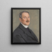 Portrait of Professor Herxheimer - Ottilie Wilhelmine Roederstein — framed artwork on a wall