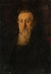 Portrait painting of Reinhard Roederstein, the painter's father - Ottilie Wilhelmine Roederstein — framed artwork on a wall