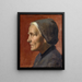 Portrait of an Old Woman - Ottilie Wilhelmine Roederstein — framed artwork on a wall