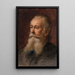 Portrait of the concert singer and conductor Professor Julius Stockhausen - Ottilie Wilhelmine Roederstein — framed artwork on a wall