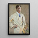 Portrait of the painter Jakob Nussbaum - Ottilie Wilhelmine Roederstein — framed artwork on a wall
