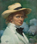 Self-portrait with Hat - Ottilie Wilhelmine Roederstein — artwork view
