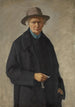 Self-portrait with keys - Ottilie Wilhelmine Roederstein — artwork view