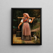 a Milkmaid - Otto Bache — framed artwork on a wall