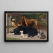Dogs not allowed - Otto Bache — framed artwork on a wall