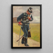 a Hussar in safety: Study for the attack of the Hussars - Otto Bache — framed artwork on a wall