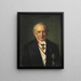 Portrait of the Cabinet Secretary Jens Peter Trap - Otto Bache — framed artwork on a wall