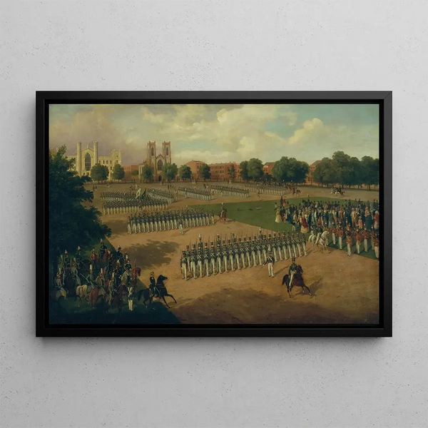 The Seventh Regiment Review Washington Square New York - Otto Boetticher — framed artwork on a wall