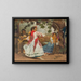 Spanish Folklore Dance Painting - Otto Boyer — framed artwork on a wall