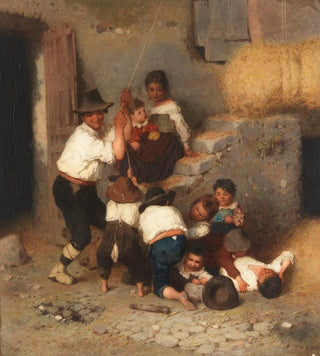 Otto Brandt - Italienische Bauernfamilie beim Einlagern des Heus.webp
