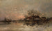 Winter Landscape Painting - Otto Fedder — artwork view