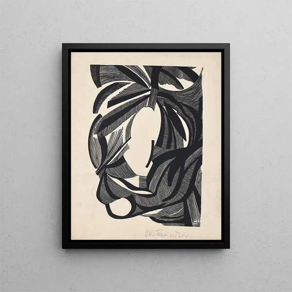 The Characters Pl2 - Otto Freundlich — framed artwork on a wall
