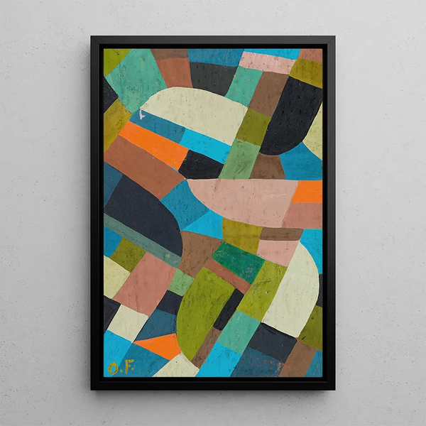 Petite composition - Otto Freundlich — framed artwork on a wall