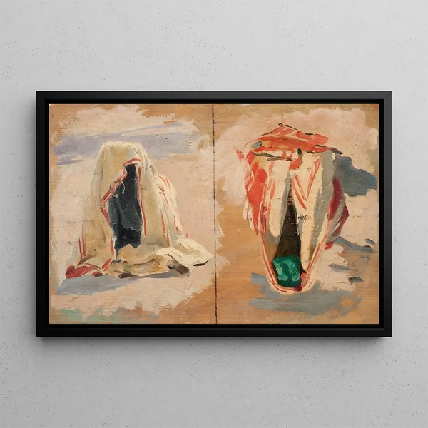 Études de draperies de Tunis - Otto Friedrich — framed artwork on a wall