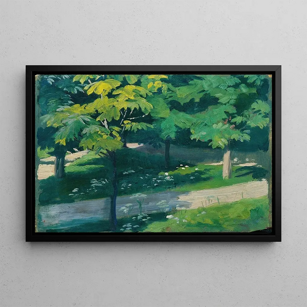 Allée de châtaigniers - Otto Friedrich — framed artwork on a wall