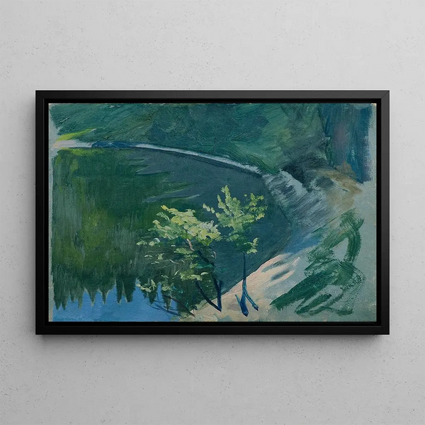 Coin de mer près de Berghof - Otto Friedrich — framed artwork on a wall