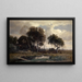 Autumn Landscape Painting near Schleissheim - Otto Fröhlicher — framed artwork on a wall